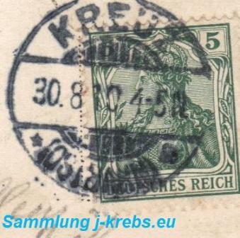 Kreuz Ostbahn Poststempel 1910 JK